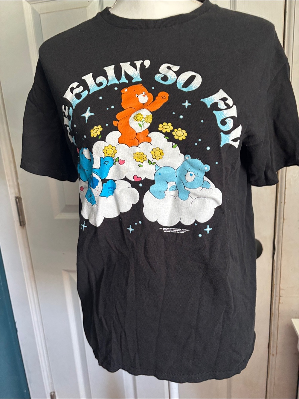 Feelin' So Fly Black Graphic Short-Sleeve Tee